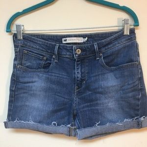 Levi's jean shorts cutoffs, frayed hems